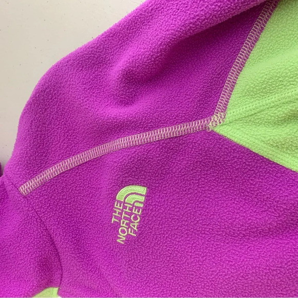 The North Face Kids Two Tone Fleece Zip Up Hoodie Size 14-16 L (Flaw) - Picture 10 of 12